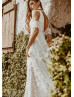 Ivory Boho Lace Wedding Dress With Detachable Sleeve Ivory Boho Lace Wedding Dress With Detachable Sleeve